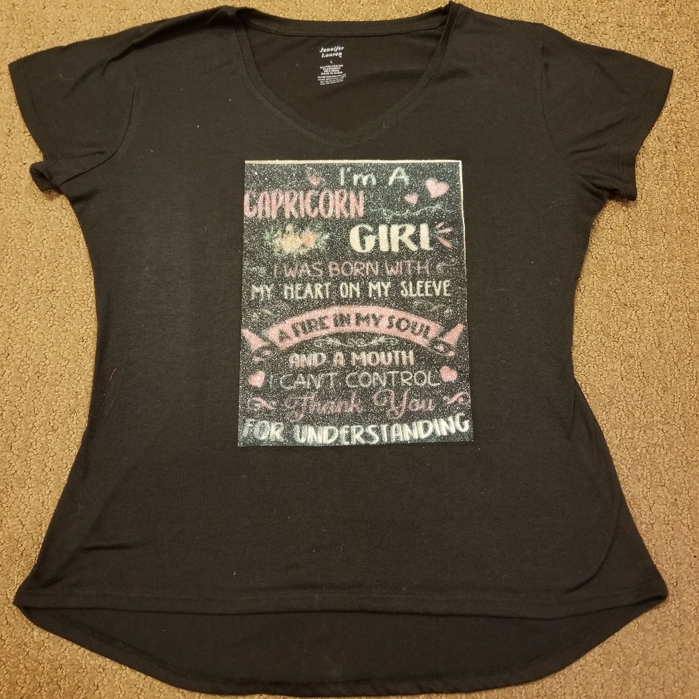 Black Capricorn Tshirt